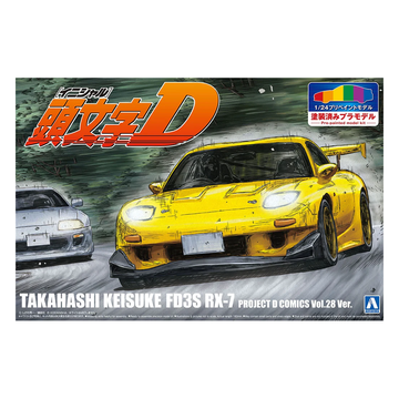 Aoshima: 1/24 Initial D - Takahashi Keisuke FD3S RX-7 Comics Vol. 28 Ver. #I-4 - Bards & Cards