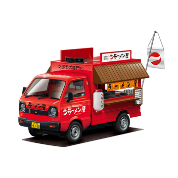 Aoshima: 1/24 Catering Machine Ramen Shop Truck Scale Model Kit #10 - Bards & Cards