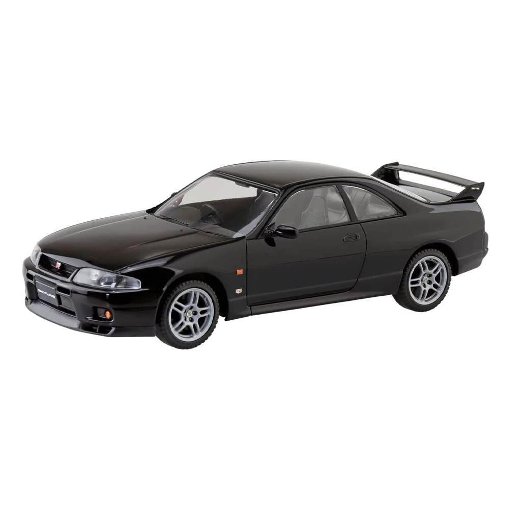 Aoshima: 1/32 The Snap Kit Nissan R33 Skyline GT-R (Black) Scale Model Kit #15