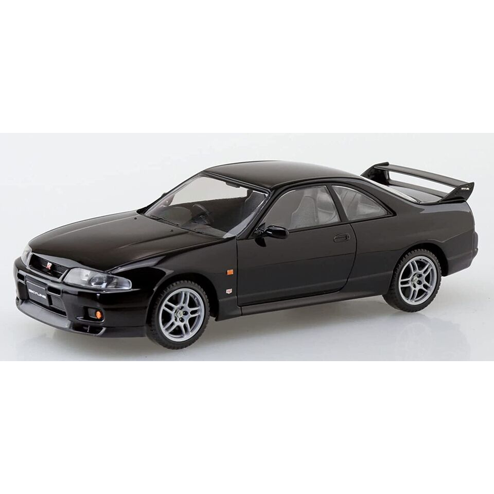 Aoshima: 1/32 The Snap Kit Nissan R33 Skyline GT-R (Black) Scale Model Kit #15