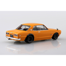 Aoshima: 1/32 The Snap Kit Nissan Skyline 2000 GT-R Custom Wheel (Safari Brown) Scale Model Kit #08-SP4 - Bards & Cards