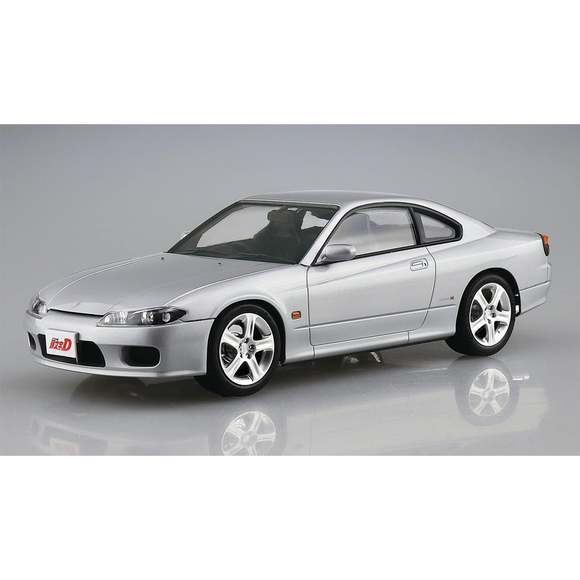 Aoshima: 1/24 Initial D - The Two Guys From Tokyo S15 Silvia Scale Model Kit #19 - Bards & Cards