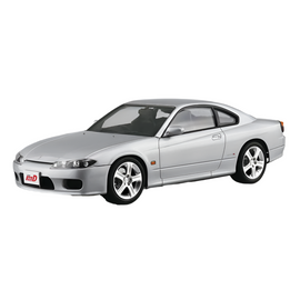 Aoshima: 1/24 Initial D - The Two Guys From Tokyo S15 Silvia Scale Model Kit #19 - Bards & Cards