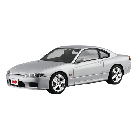Aoshima: 1/24 Initial D - The Two Guys From Tokyo S15 Silvia Scale Model Kit #19 - Bards & Cards