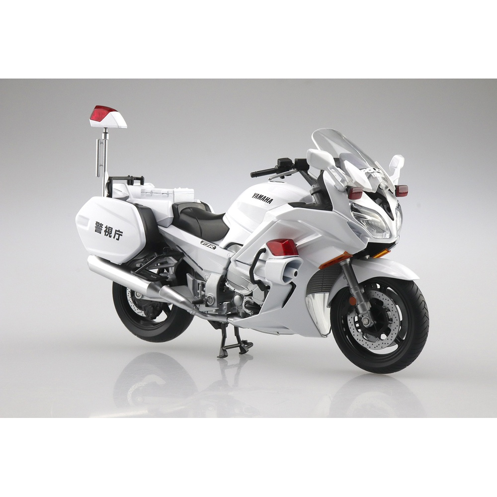 Aoshima: 1/12 Scale Yamaha FJR1300P Police Die-Cast Motorcycle - 0