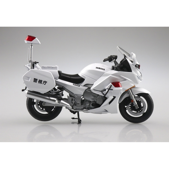 Aoshima: 1/12 Scale Yamaha FJR1300P Police Die-Cast Motorcycle - Bards & Cards