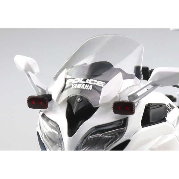 Aoshima: 1/12 Scale Yamaha FJR1300P Police Die-Cast Motorcycle - Bards & Cards