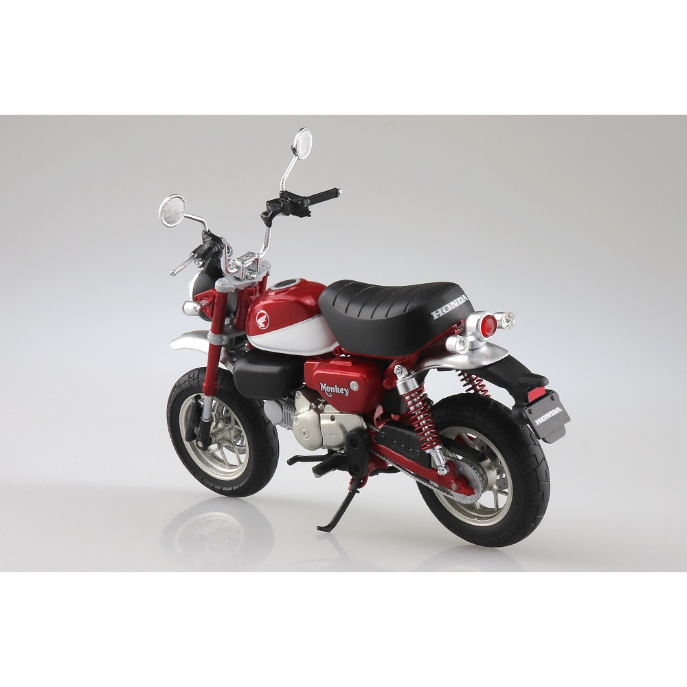 Aoshima: 1/12 Scale Honda Monkey 125 (Pearl Nebula Red) Diecast Motorcycle