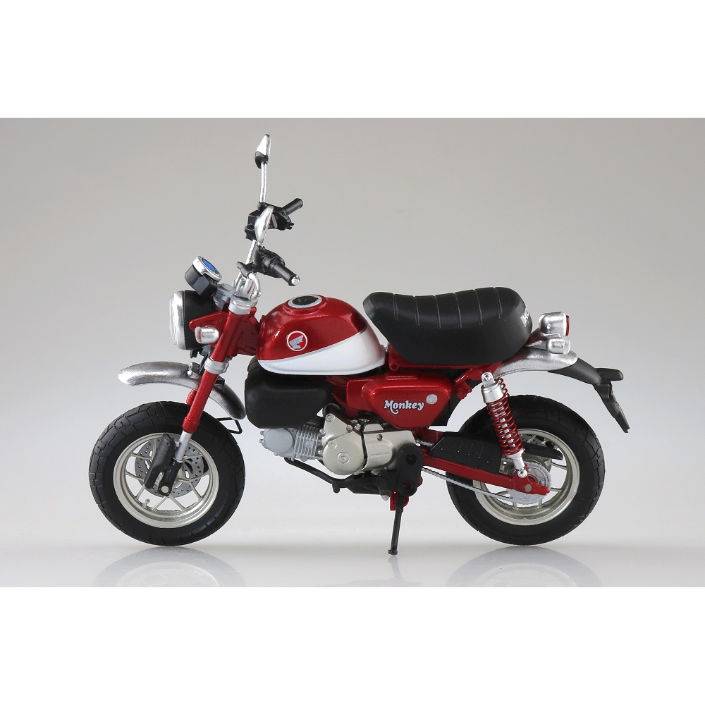 Aoshima: 1/12 Scale Honda Monkey 125 (Pearl Nebula Red) Diecast Motorcycle