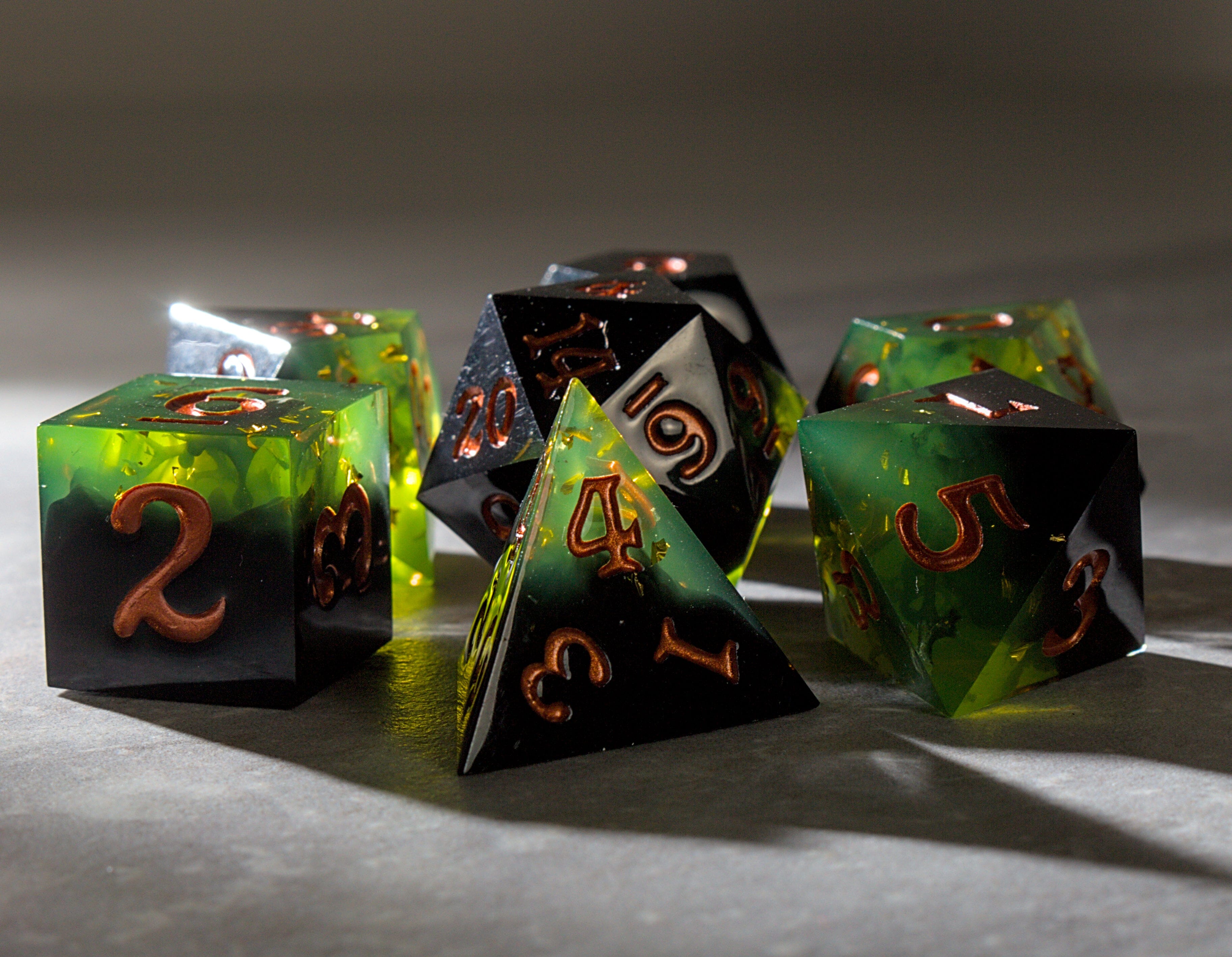 Abyss Sharp Edge Dice Set - Bards & Cards