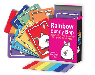 Rainbow Bunny Bop - Bards & Cards
