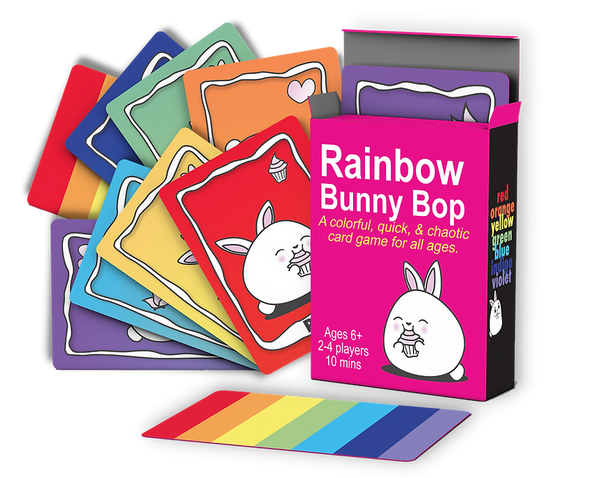 Rainbow Bunny Bop - Bards & Cards