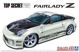 Aoshima: Nissan (2005) Top Secret Z33 Fairlady Z 1/24 Scale Model Kit #33 - Bards & Cards