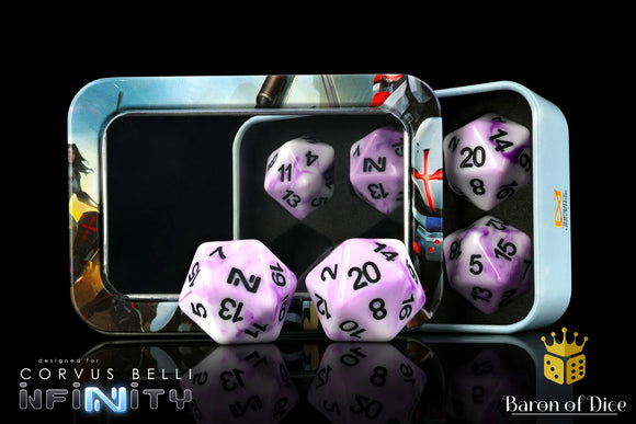 INFINITY: ARTIFICIAL INTELLIGENCE, DICE SET - Bards & Cards
