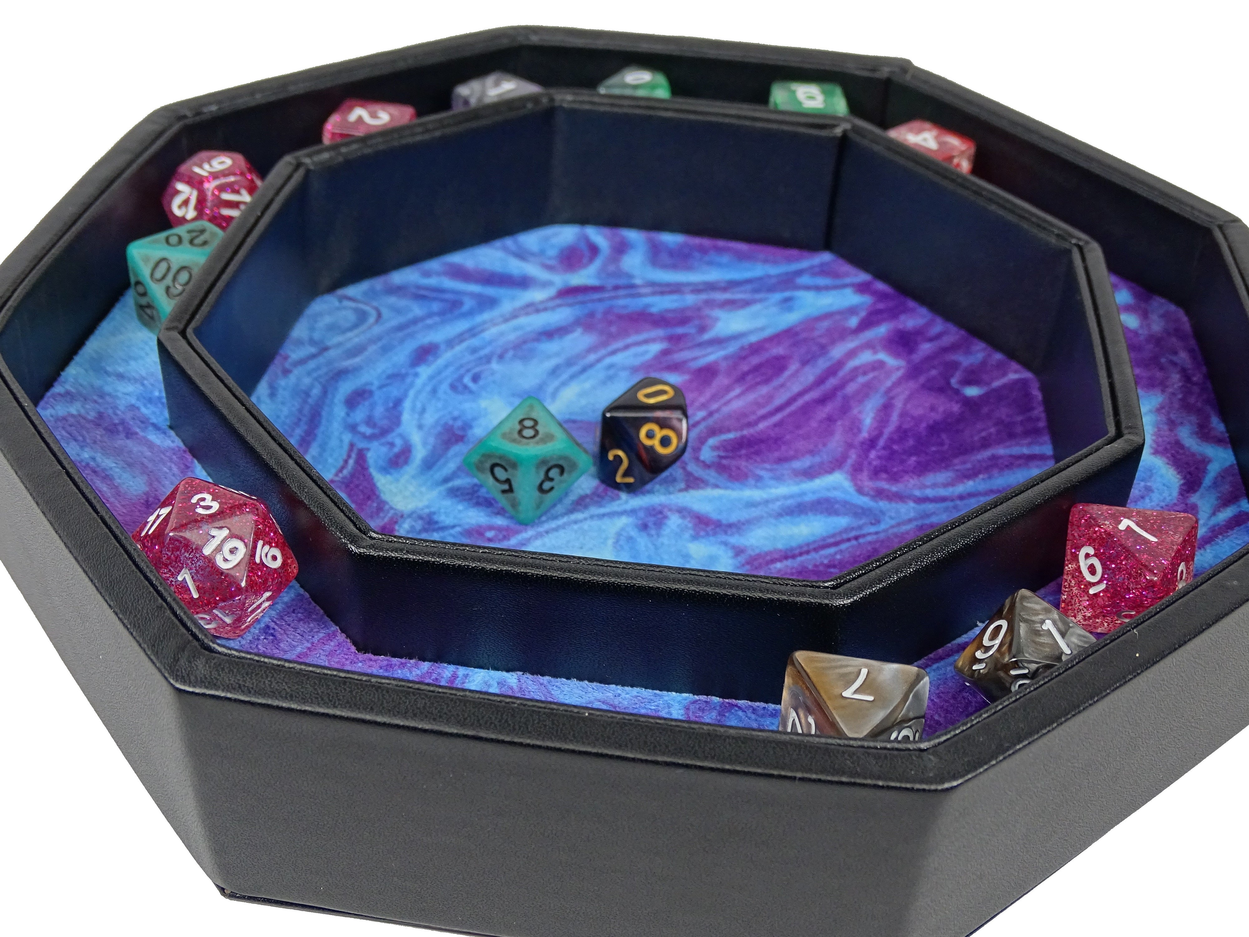 Color Shift Dice Tray Base - Design 'B' - Bards & Cards