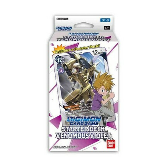 Digimon Trading Card Game: Starter Deck Display - Venomous Violet - Bards & Cards