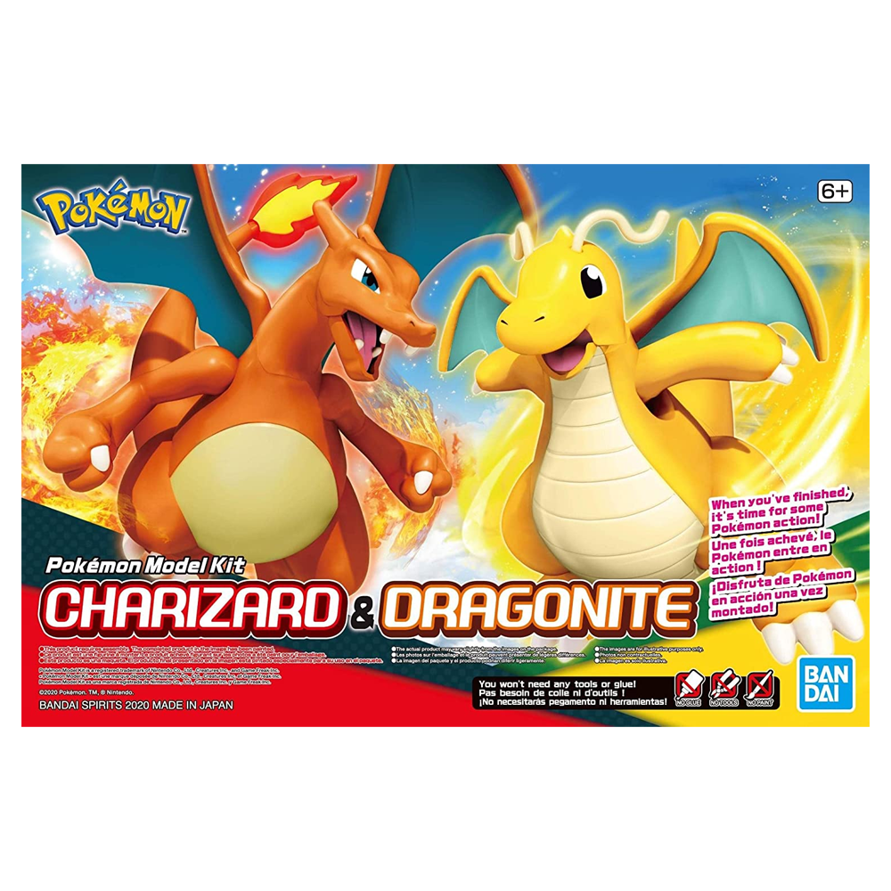 Bandai Spirits: Pokemon - Charizard and Dragonite Model Kit - Bards & Cards