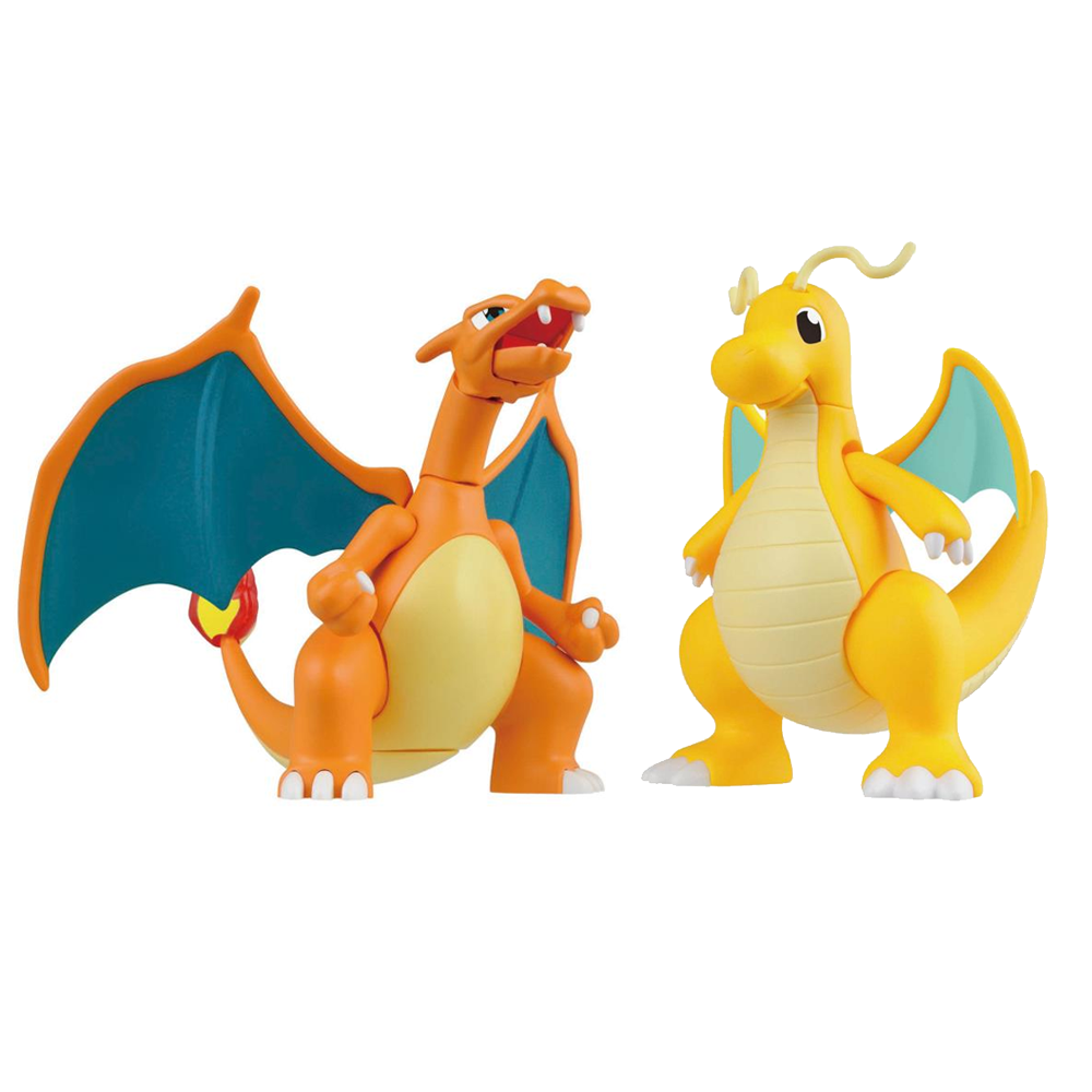 Bandai Spirits: Pokemon - Charizard and Dragonite Model Kit - Bards & Cards