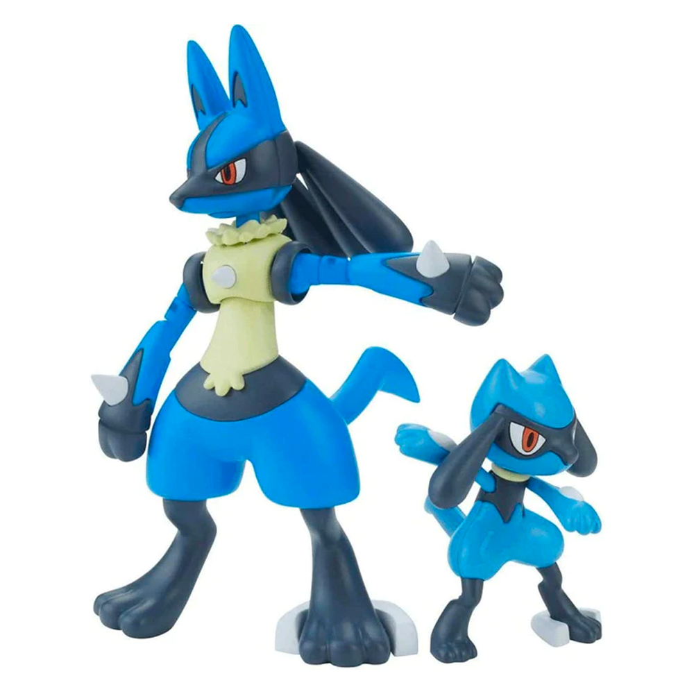 Bandai Spirits: Pokemon - Riolu & Lucario Model Kit Set - Bards & Cards