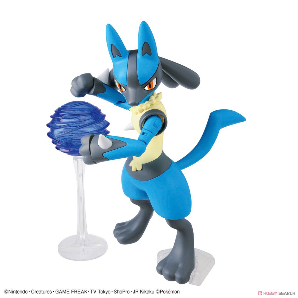 Bandai Spirits: Pokemon - Riolu & Lucario Model Kit Set - Bards & Cards