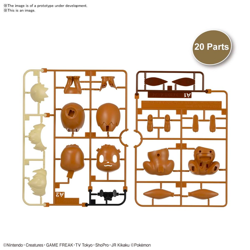 Bandai Spirits: Pokemon - 04 Eevee Model Kit Quick!! - Bards & Cards