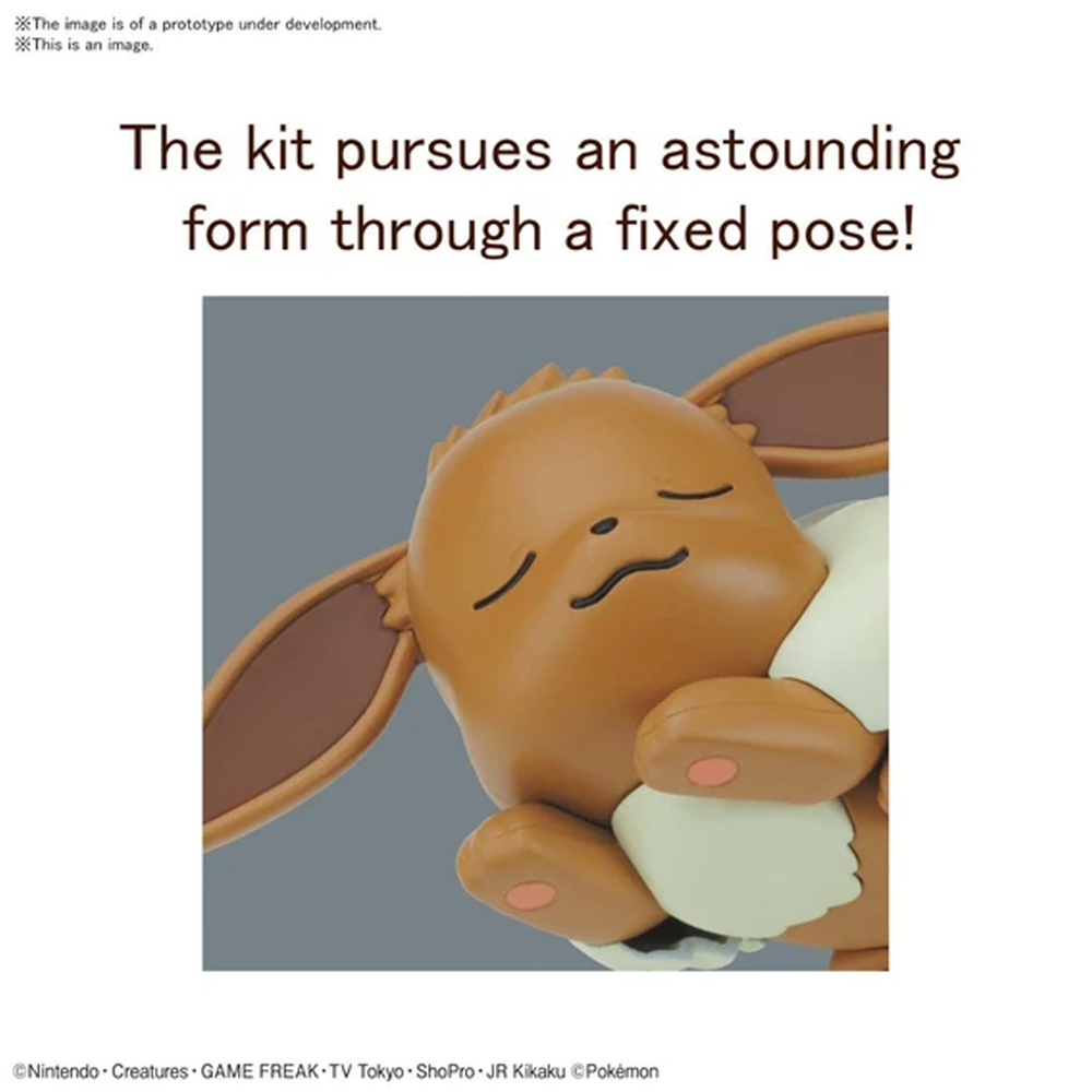 Bandai Spirits: Pokemon - 07 Eevee (Sleeping Pose) Model Kit Quick!! - Bards & Cards