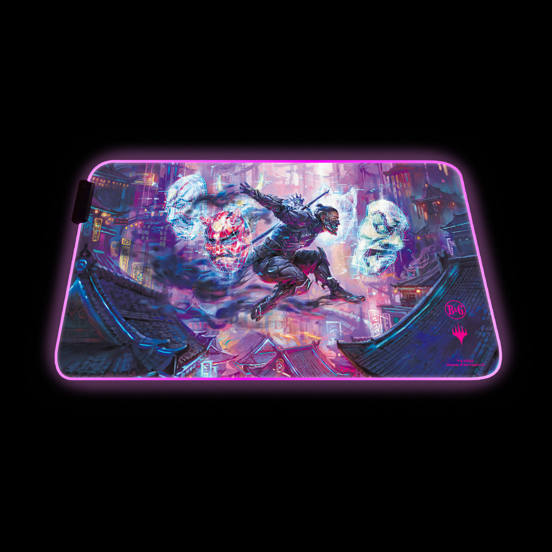 Thousand-Faced Shadow LED Playmat (MTG) - Bards & Cards