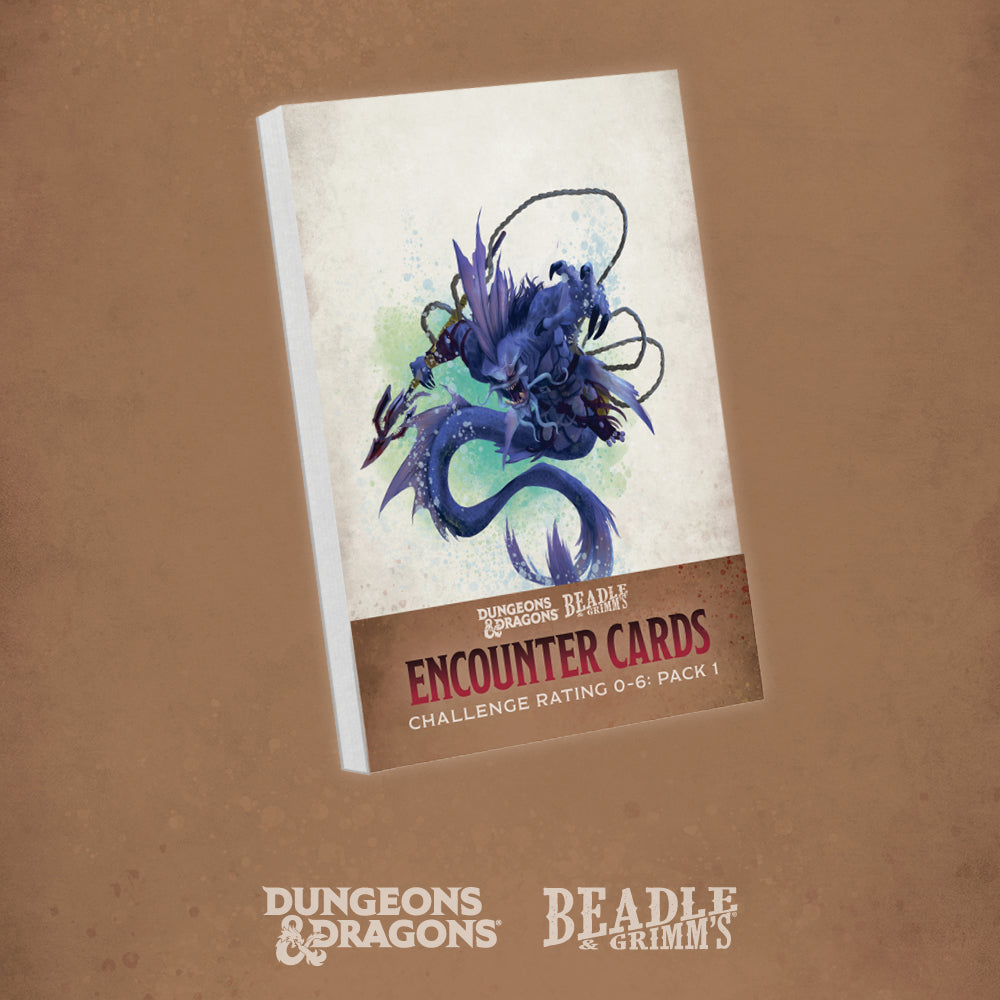 Encounter Cards (D&D) - Challenge Rating 0-6 PACK 1 - Bards & Cards