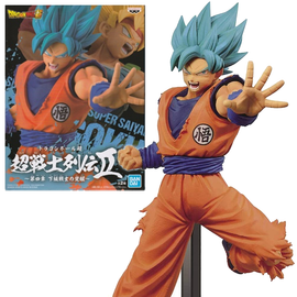 Banpresto: Dragon Ball Super CHOSENSHIRETSUDEN Vol. 4 - Super Saiyan God Super Saiyan Son Goku Figure - Bards & Cards