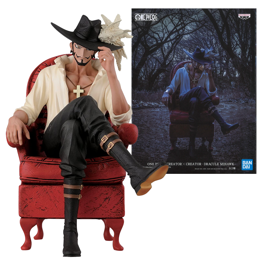 Banpresto Creator X Creator: One Piece - Dracule Mihawk Version A Figure - Bards & Cards