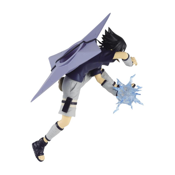 Banpresto: Naruto Shippuden - Vibration Stars Uchiha Sasuke with Shuriken - Bards & Cards