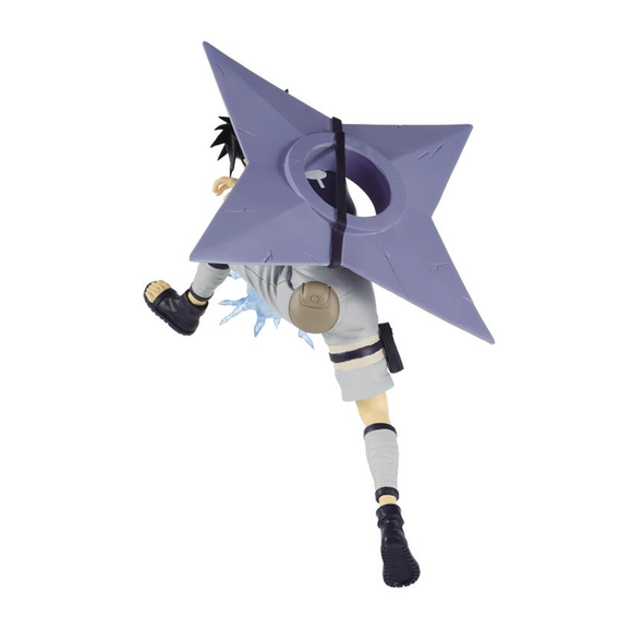 Banpresto: Naruto Shippuden - Vibration Stars Uchiha Sasuke with Shuriken - Bards & Cards