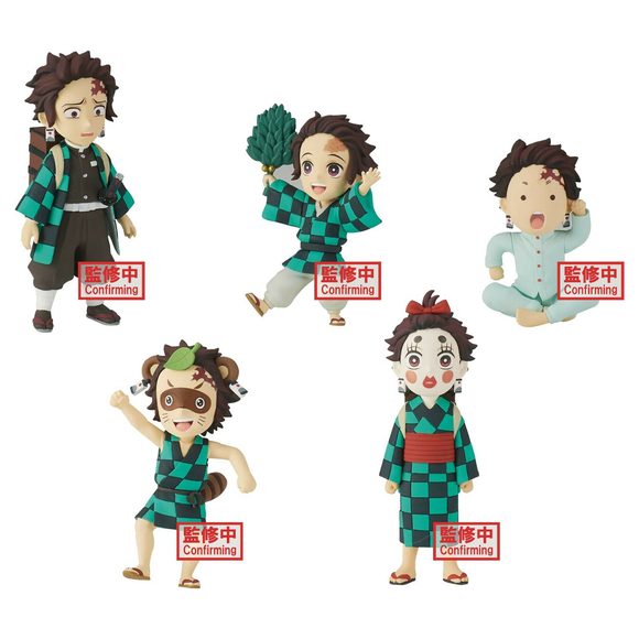 Banpresto: Demon Slayer: Kimetsu no Yaiba - Tanjiro Kamado Collection World Collectable - 1 Blind Box Figure - Bards & Cards
