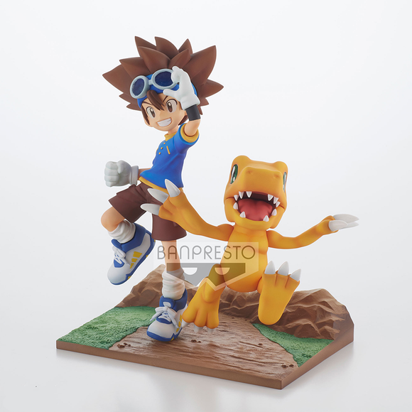 Banpresto: Digimon Adventure - DXF Adventure Archives Taichi and Agumon Figure - Bards & Cards