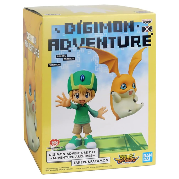 Banpresto: Digimon Adventure - DXF Adventure Archives Takeru and Patamon Figure - Bards & Cards