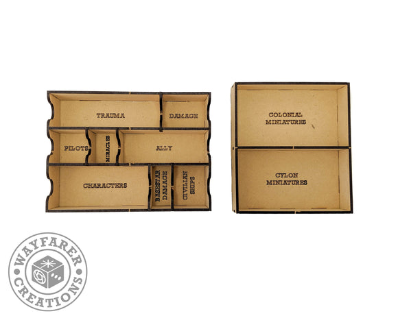 Battlestar Galactica Board Game Organizer Insert - Bards & Cards