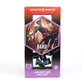 D&D Adventure Dice Set - Bard Edition | Blue/Green 15pc Collection - Bards & Cards