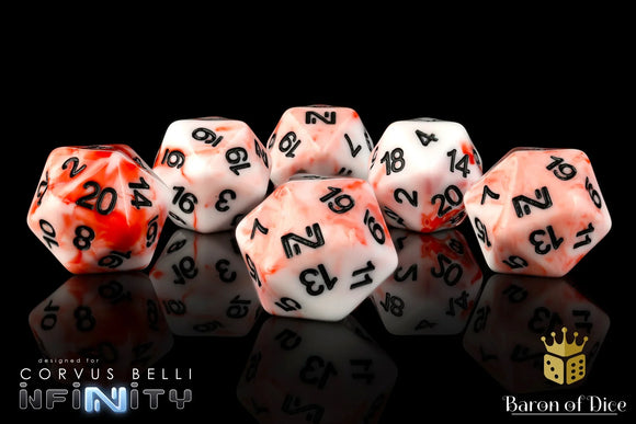 INFINITY: BLOODY INTENT, DICE SET - Bards & Cards