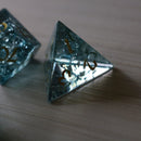 Blue Ocean Forge Fire Glass DND Dice Set - Bards & Cards