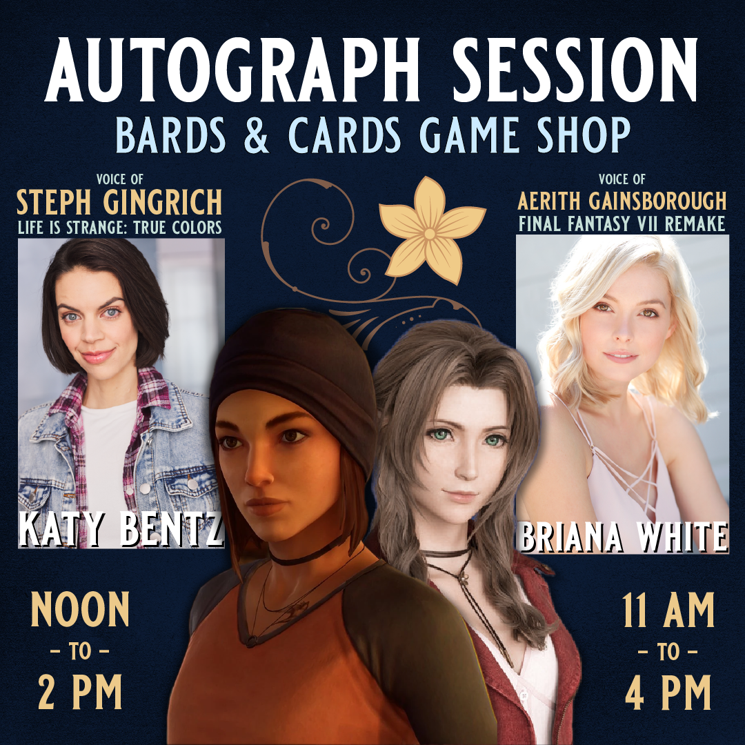 Sat, 10/18/2025, 11 am–4 pm - Meet Briana White & Katy Bentz at Bards & Cards!