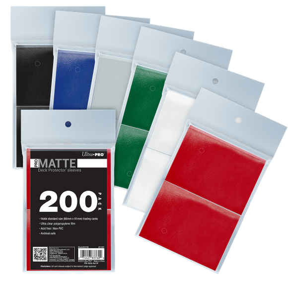 PRO-Matte Standard DECK PROTECTOR® Sleeves Bundle (200ct) - Bards & Cards