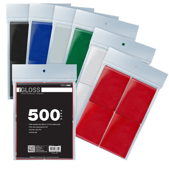 PRO-Gloss Standard DECK PROTECTOR® Sleeves Bundle (500ct) - Bards & Cards