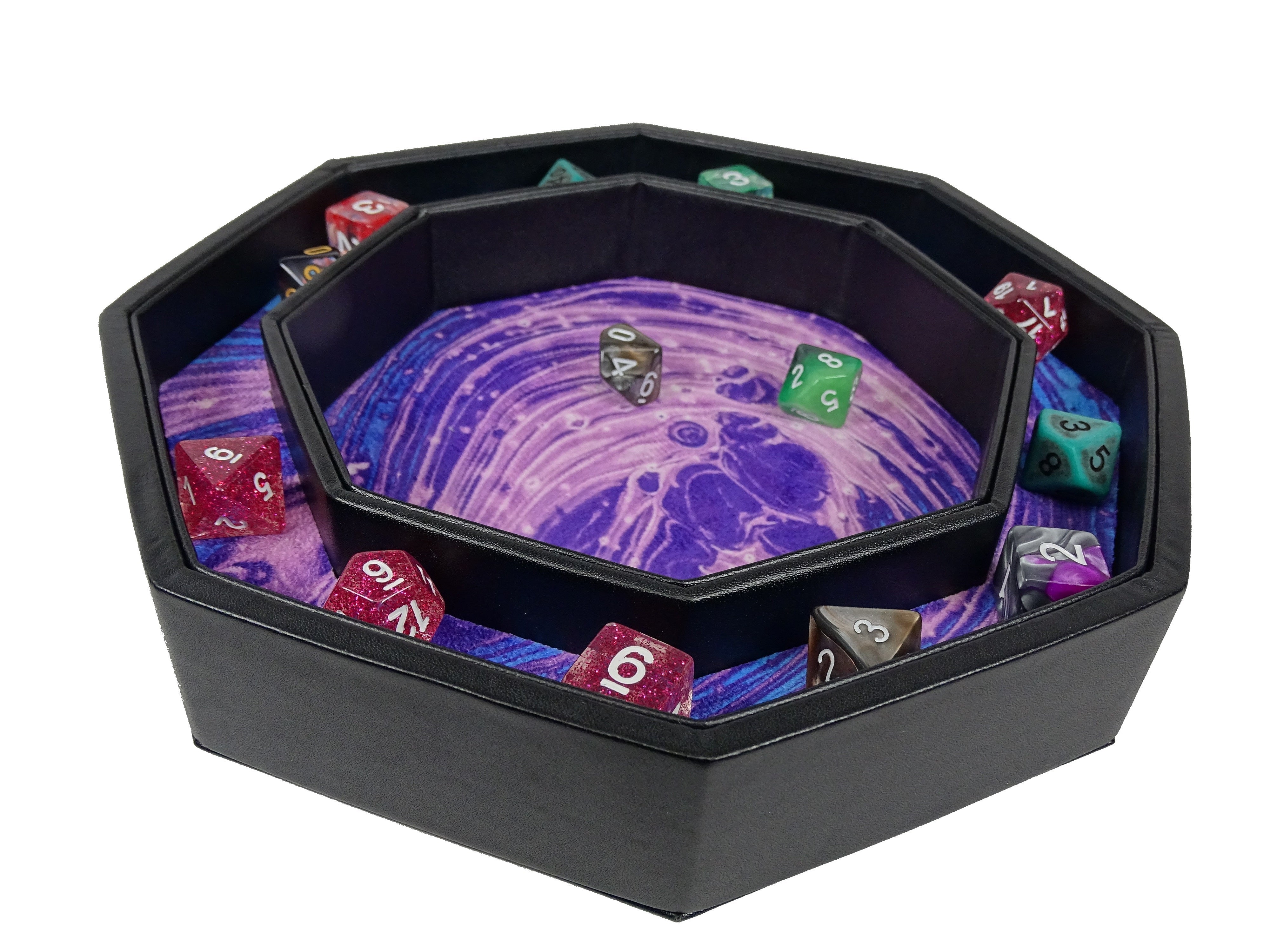 Color Shift Dice Tray Base - Design 'C' - Bards & Cards