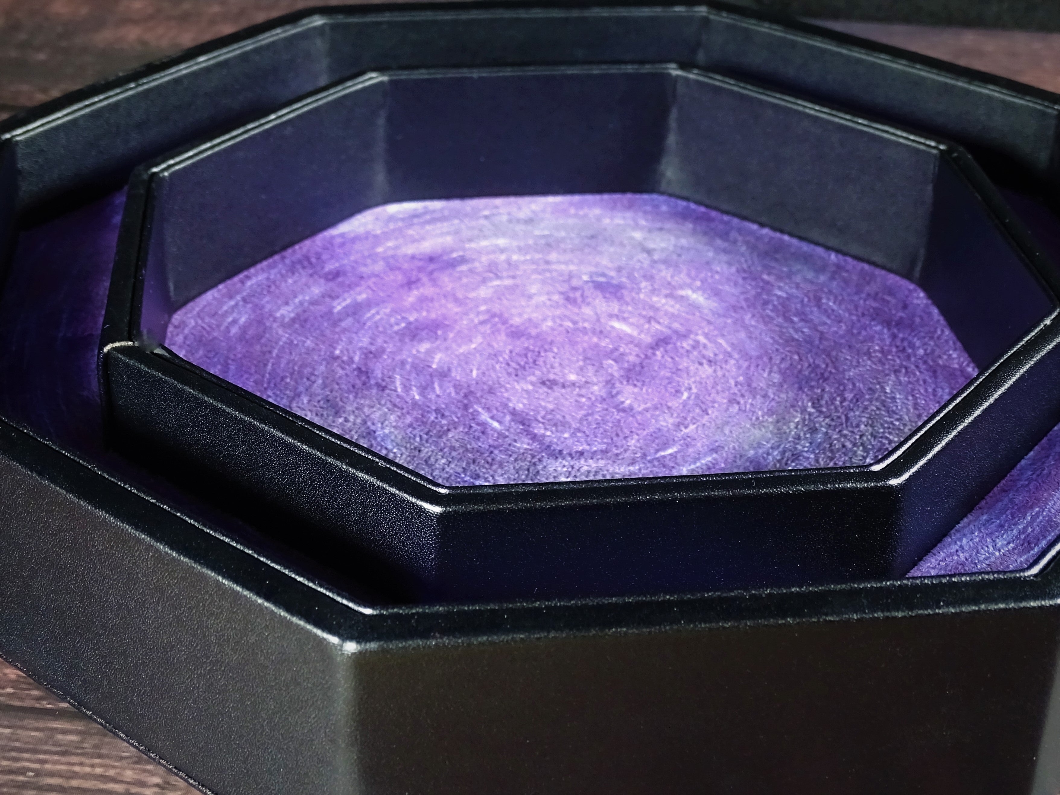 Color Shift Dice Tray Base - Starfield Design - Bards & Cards