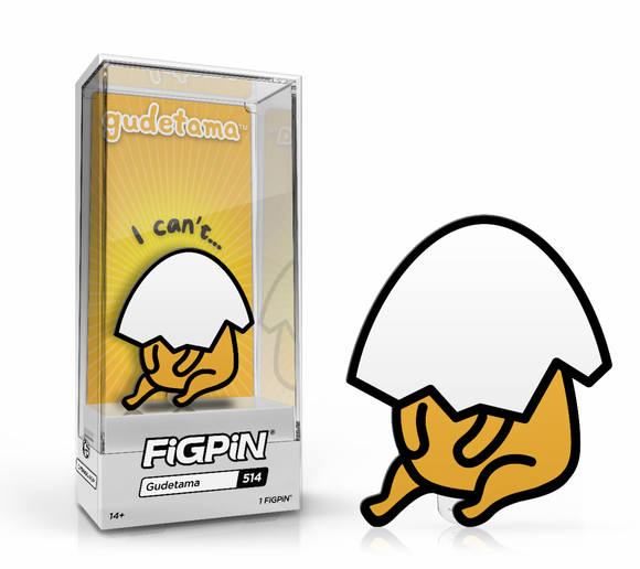 FiGPiN: Gudetama - Gudetama (I Can't) #514 - Bards & Cards