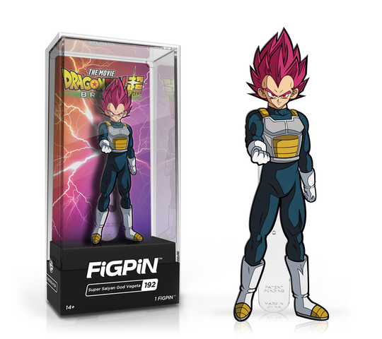 FiGPiN: Dragon Ball Super: Broly The Movie - Super Saiyan God Vegeta #192 - Bards & Cards