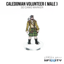 Infinity 3D Markers: Caledonian Volunteer, Male (25mm Camo) - Bards & Cards