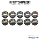 Infinity 3D Markers: Spetsnaz (2x 25mm Camo -3, Decoy -1) - Bards & Cards