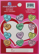 Candy Hearts Sticker Sheet - Bards & Cards