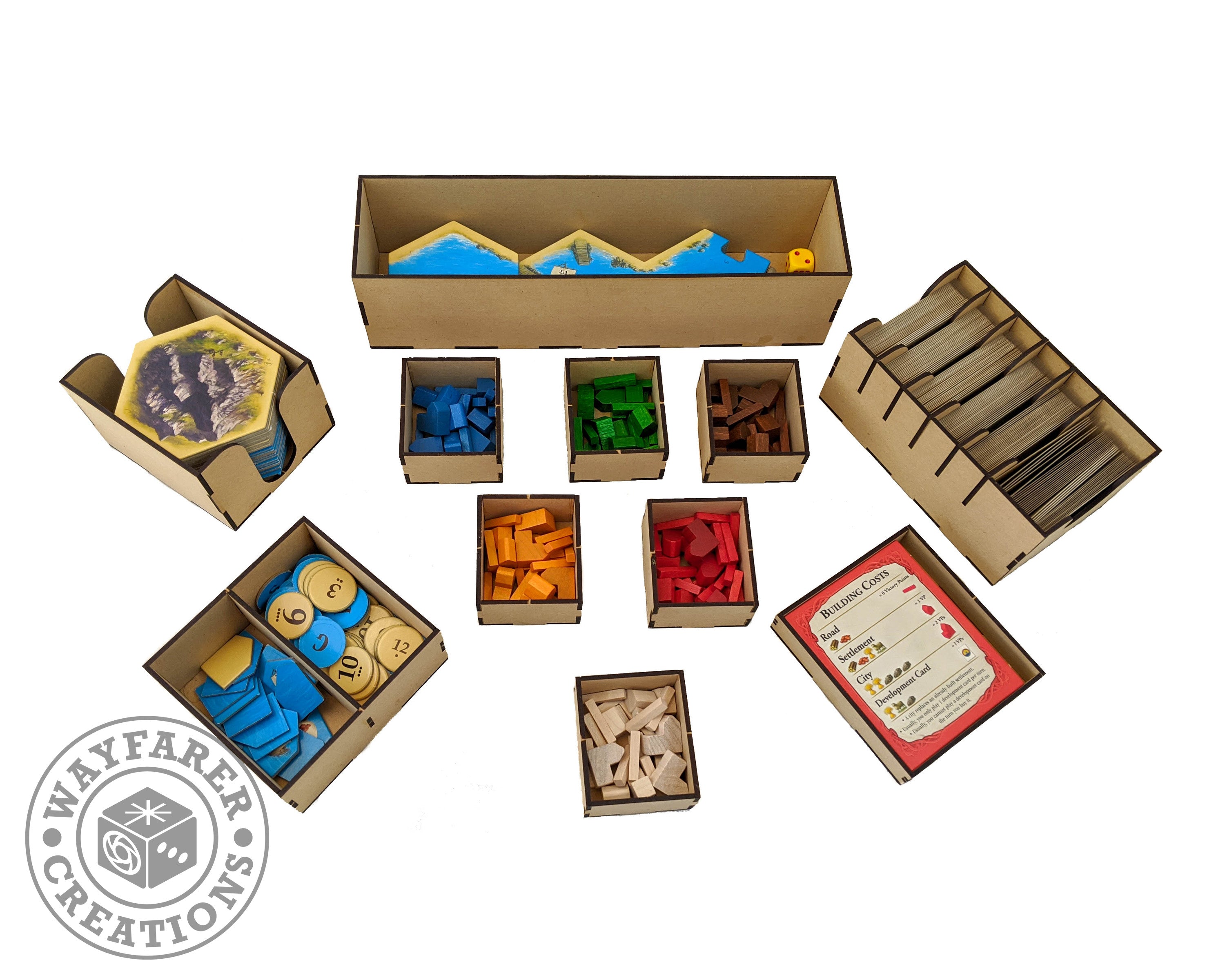 Catan Board Game Organizer Insert - 0
